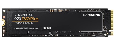 Amazon: SSD interne M2 NVMe Samsung  970 Evo Plus - 500Go à 39,99€