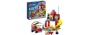 Amazon: LEGO City La Caserne et Le Camion des Pompiers - 60375 à 26,24€