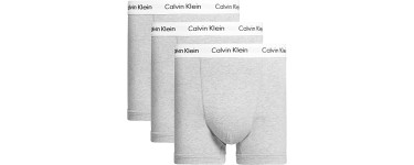 Amazon: Lot de 3 Caleçons Calvin Klein pour homme - Gris à 29,95€