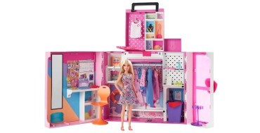 Amazon: Coffret Dressing Deluxe de Barbie avec poupée Barbie blonde (60cm) à 39,99€