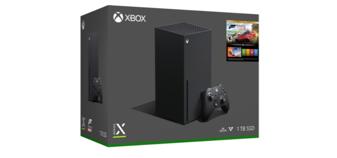 Fnac: Pack Console Microsoft Xbox Series X + Forza Horizon 5 Premium Edition à 499,99€