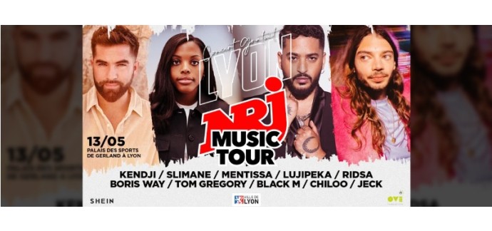 NRJ: Des invitations pour le concert NRJ Music Tour le 13 mai à Lyon à gagner