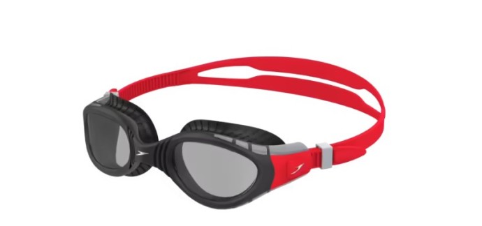 Decathlon: Lunettes de natation Speedo Futura Biofuse - Gris Rouge à 12€