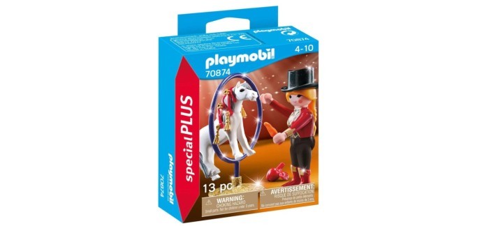 Amazon: Playmobil Special Plus Artiste avec Poney - 70874 à 3,49€