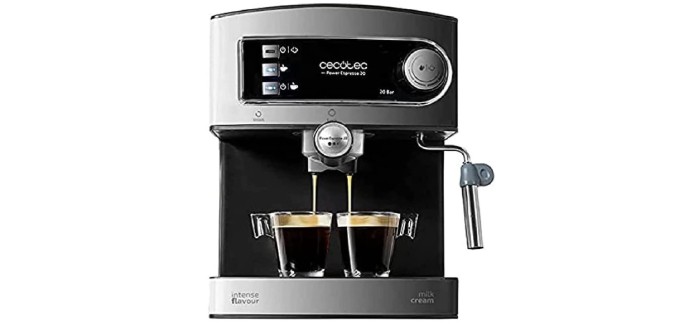 Amazon: Machine à café Express Power Espresso 20 Barista Pro. 2 Cecotec à 51,90€