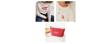 Mondial Relay: 3 sweats "mama love", 10 t-shirts Rainbow "mama love", 30 pochettes "maman adorée" à gagner