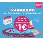 OUIGO: 10 000 billets de train à 1€ pour voyager du 24/05 au 05/07
