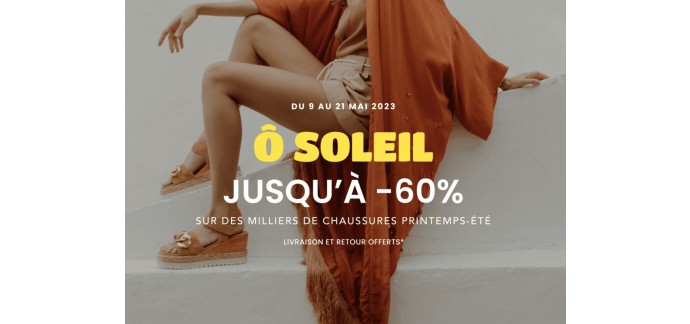 Jef Chaussures: -10% supplémentaires sur les produits Ô Soleil déjà remisés jusqu'à -60%
