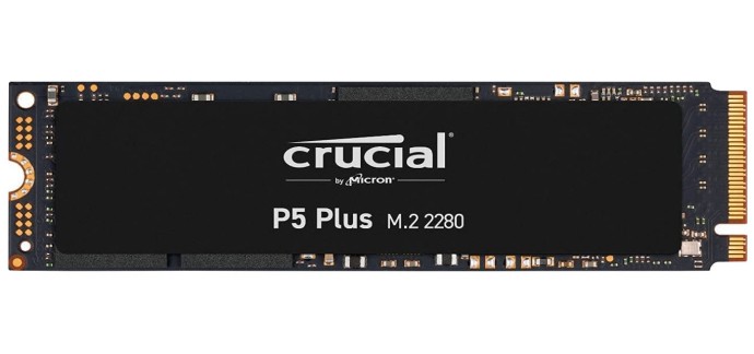 Amazon: SSD interne M.2 NVMe 4.0 Crucial P5 Plus - 2To, compatible PS5 à 105,99€