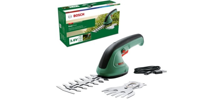 Amazon: Cisaille de jardin Bosch EasyShear avec batterie à 51,91€