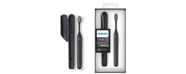 Amazon: Brosse à dents rechargeable Philips One by Sonicare HY1200/06 - Noir sombre  à 29,99€