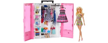 Amazon: Poupée Barbie Fashionistas Le Dressing de Rêve rose à 25,60€