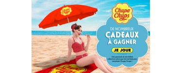 Chupa Chups: 1 virement bancaire de 2000€, 12 parasols, 24 serviettes de plages et d'autres lots à gagner