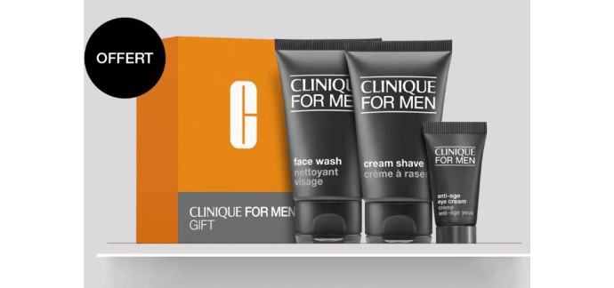 Clinique: Un coffret Clinique for Men en cadeau dès 2 articles achetés