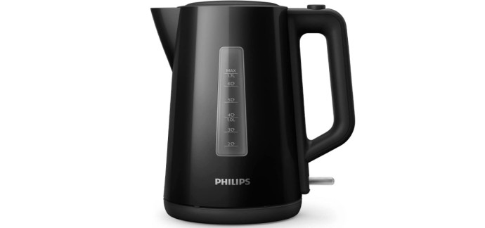 Amazon: Bouilloire Électrique Philips HD9318/20 - 1,7L, Noir à 19,99€