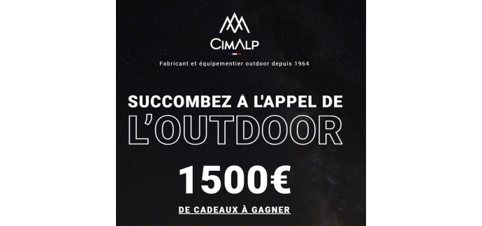 Cimalp: 5 bons d'achat CimAlp de 200€, 5 bons d'achat de 100€ à gagner
