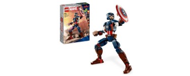 Amazon: LEGO  Marvel La Figurine de Captain America avec Bouclier - 76258 à 27,49€
