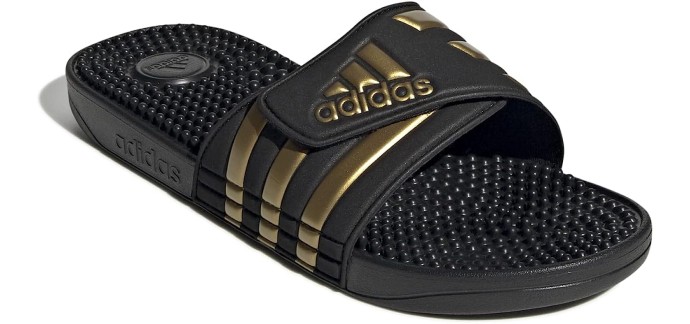 Amazon: Claquettes Adidas Adissage - Noi/Or à 18€