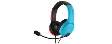 Amazon: Casque avec micro Pdp Gaming LVL40 pour Nintendo Switch - Neon Bleu-Rouge à 19,99€