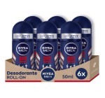 Amazon: Déodorant Nivea Men Dry impact W2 - Lot de 6 x 50 ml à 11,55€