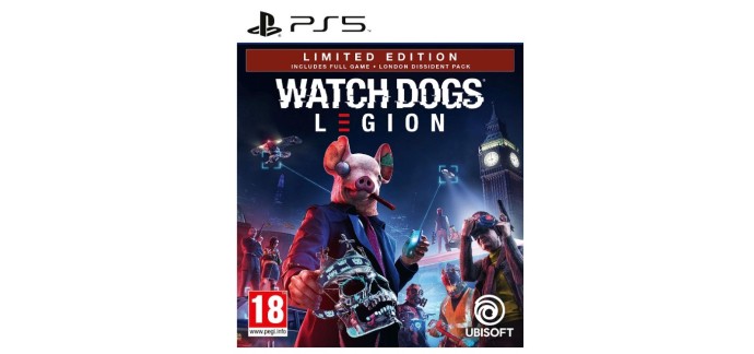 Amazon: Jeu Watch Dogs Legion - Limited Edition sur PS5 à 15€