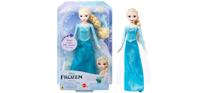 Amazon: Poupée Disney La Reine des Neiges - Elsa Chantante en Tenue emblématique à 27,07€