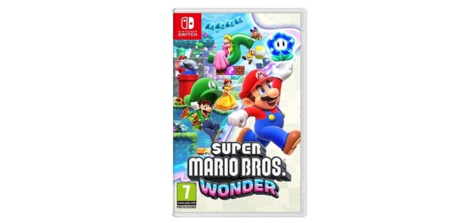 E.Leclerc: [Précommande] Jeu Super Mario Bros. Wonder sur Nintendo Switch à 44,16€