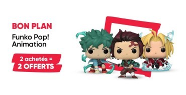 Fnac: 2 figurines Funko Pop Animation achetées = 2 offertes