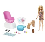 Amazon: Coffret poupée Barbie Métiers Soins & Beauté à 9,99€