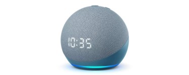 Boulanger: Enceinte connectée intelligente avec assistant vocal Amazon Echo Dot 4 Bleu Gris en solde à 14€