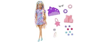 Amazon: Poupée Barbie Ultra Chevelure - Thème Étoiles avec accessoires à 14,99€