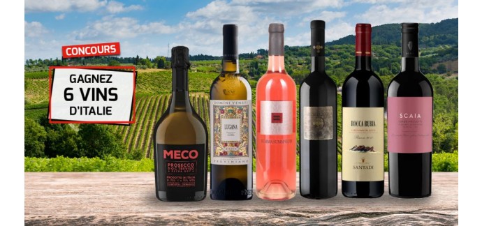 Relais du Vin & Co: 1 lot de 6 vins d'Italie à gagner