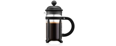 Amazon: Cafetière à Piston Bodum Java - 3 Tasses, 0.35L, Noir à 5,96€