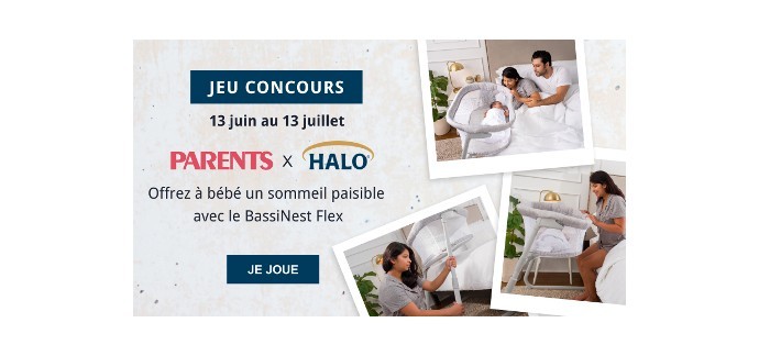 Parents: 2 lits pour bébé BassiNest Flex de Halo Sleep à gagner