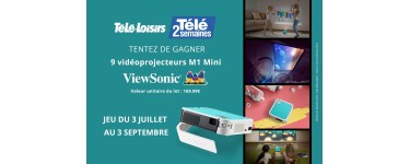 Télé Loisirs: 9 vidéoprojecteurs M1 Mini ViewSonic à gagner