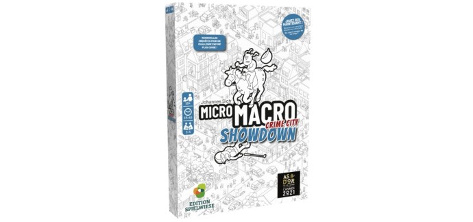 Amazon: Jeu de société MicroMacro 3 : Crime City Tricks Town à 17,99€