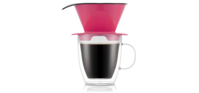 Amazon: Set filtre à café et mug isotherme Bodum POUR OVER K11872-539SA - 35cl à 6,95€