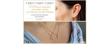 Gala: 10 parures Collier + Boucles d'oreilles de l'Atelier Solène à gagner