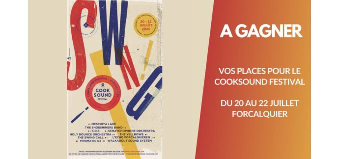 BFMTV: 1 lot de 2 invitations pour le "Cooksound Festival" à gagner