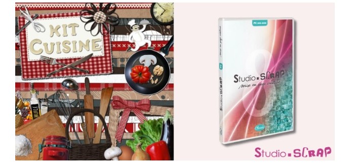 Cuisine Actuelle: 10 logiciels PC Studio-scrap 8 avec un kit cuisine à gagner