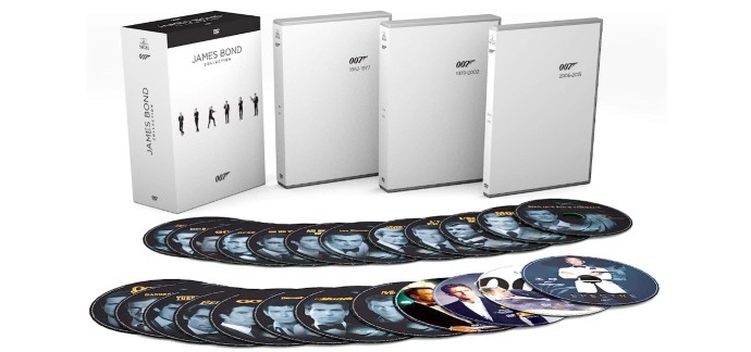 Amazon: [Prime] Coffret DVD James Bond 007 : Intégrale des 24 Films - Edition Limitée à 31,91€