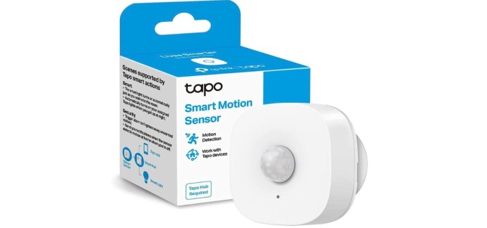 Amazon: [Prime] Détecteur de mouvement intelligent Tapo T100 à 12,50€