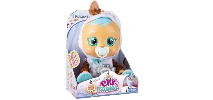 Amazon: Poupée interactive Cry Babies - Olaf Disney à 20€