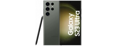 Amazon: Smartphone 6.8" Samsung Galaxy S23 Ultra - 256Go, Vert + Chargeur rapide inclus à 915€