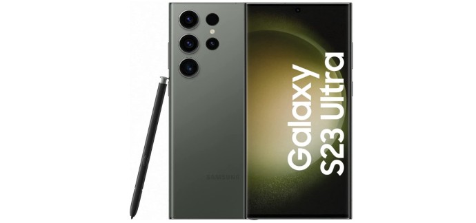 Amazon: Smartphone 6.8" Samsung Galaxy S23 Ultra - 256Go, Vert + Chargeur rapide inclus à 915€