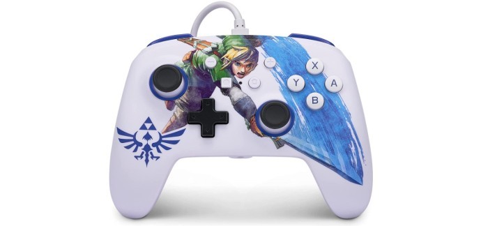 Amazon: Manette filaire PowerA pour Nintendo Switch - Master Sword Attack à 19,99€