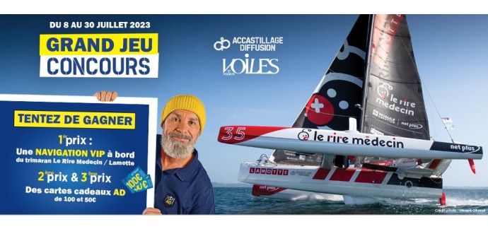 Ouest France: 1 séjour à Lorient avec invitation pour naviguer, des bons d'achat à gagner