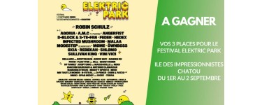 BFMTV:  2 lots de 3 invitations pour l'Elektric Park Festival à Chatou à gagner