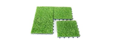 Cdiscount: Lot de 10 dalles clipsables Garden Mood en gazon synthétique - 10mm en solde à 7,99€