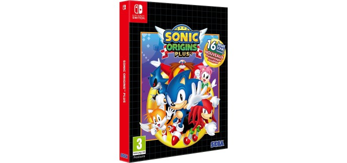 Amazon: Jeu Sonic Origins Plus - Day One Edition sur Nintendo Switch à 26,90€